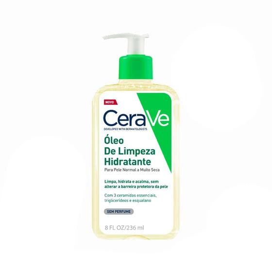 Imagem de Cerave Óleo de Limpeza Hidratante para Pele Normal a Muito Seca Sem Perfume 236ml