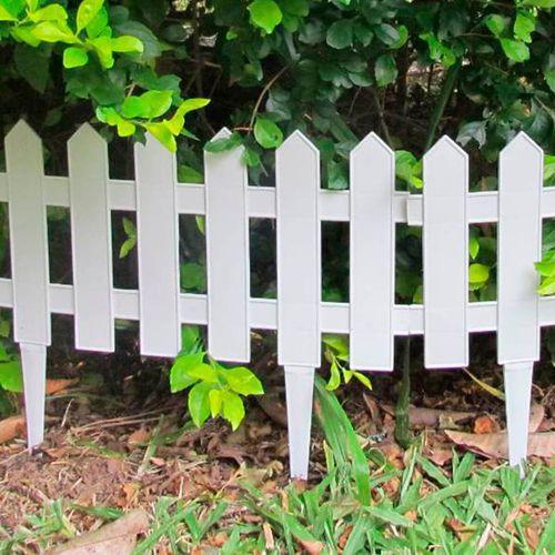 Imagem de Cerca Decorativa Para Jardim De Plástico Branco