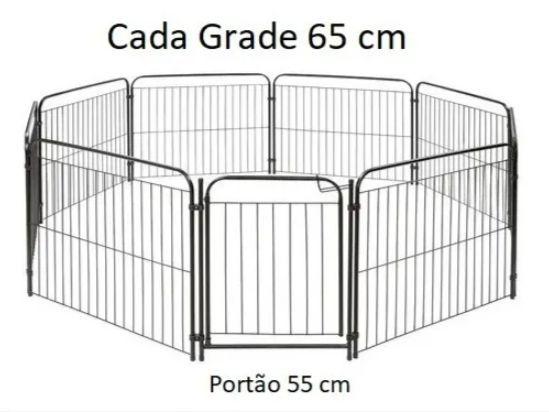 Cercadinho 8 Grades 65 Cm + Portão e Kit Pet Dog Cachorro Pet Util Preto Menor preço em Cercadinho 8 Grades 65 Cm + Portão e Kit Pet Dog Cachorro Pet Util Preto