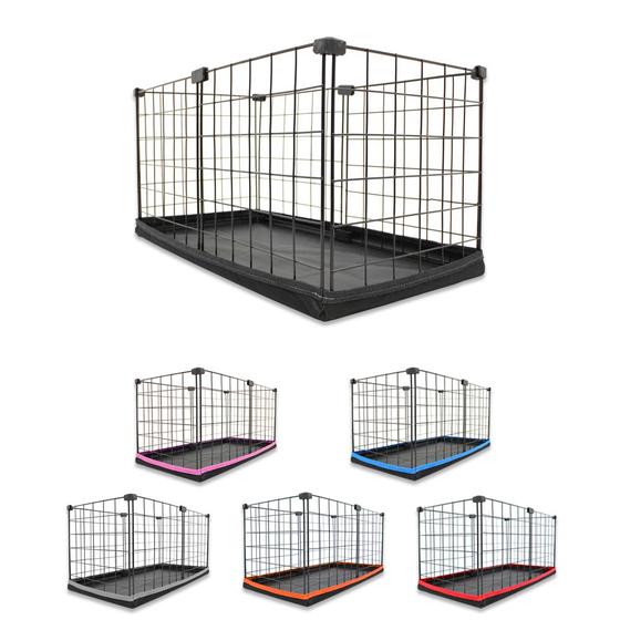 Cercado Aramado Porquinho da Índia 30x60 Cm Preto com Bandeja Higiênica Impermeável Menor preço em Cercado Aramado Porquinho da Índia 30x60 Cm Preto com Bandeja Higiênica Impermeável