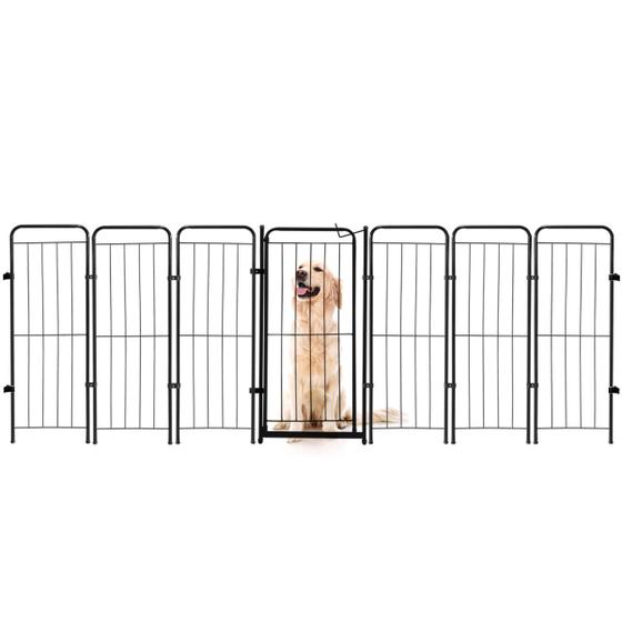 Cercado Cachorro Caes Grande Portao + 6 Modulos 266x98cm Menor preço em Cercado Cachorro Caes Grande Portao + 6 Modulos 266x98cm