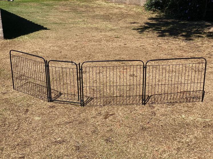 Cercado Cães Canil Pet Cão Coelho Cachorro 3/90 Com Portão E Kit Preto Menor preço em Cercado Cães Canil Pet Cão Coelho Cachorro 3/90 Com Portão E Kit Preto