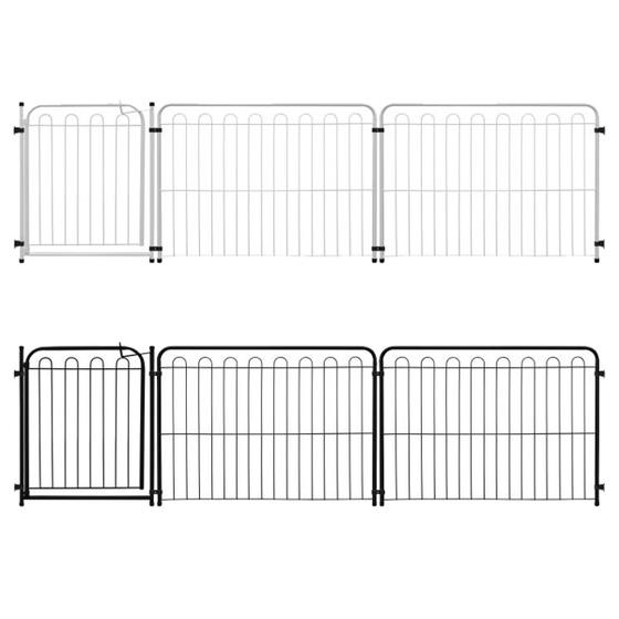 Imagem de Cercado Grade c/ Portão Pet 2 Módulos P/ Isolamento e Proteção