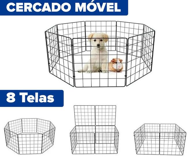 Imagem de Cercado P/ Pet Em Tela Aramada Cercadinho Para Cachorro, Cão, Porquinho da India