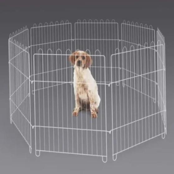 Imagem de Cercado Para Cachorro Pets Cães Pequenos Animais Mini Cercado Canil Portátil Sem Porta 4 Peças