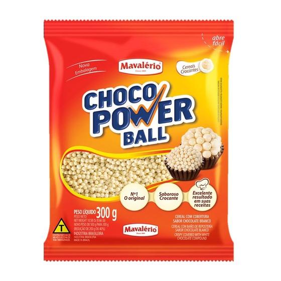 Imagem de Cereal Ball Choco Power Micro Branco 300g