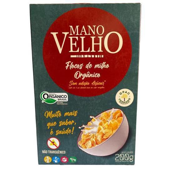 Imagem de Cereal Matinal Flocos de Milho Orgânico Mano Velho 200g