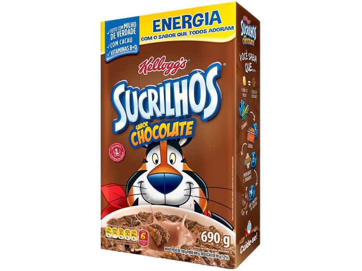 Imagem de Cereal Matinal Infantil Chocolate Kelloggs - Sucrilhos 690g