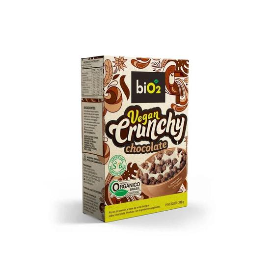 Imagem de Cereal Matinal Orgânico Sem Glúten Chocolate biO2 Vegan Crunchy 200g