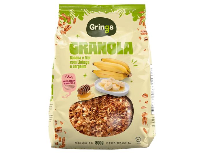Imagem de Cerealle granola banana e mel 800g grings