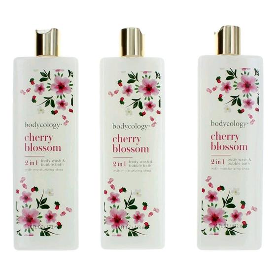 Imagem de Cerejeira em flor por Bodycology, 3 Pack 16 oz 2 em 1 Body Wash 