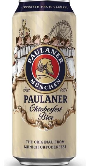 Cerveja Alemã Paulaner Oktoberfest Bier Lata Original 500ml