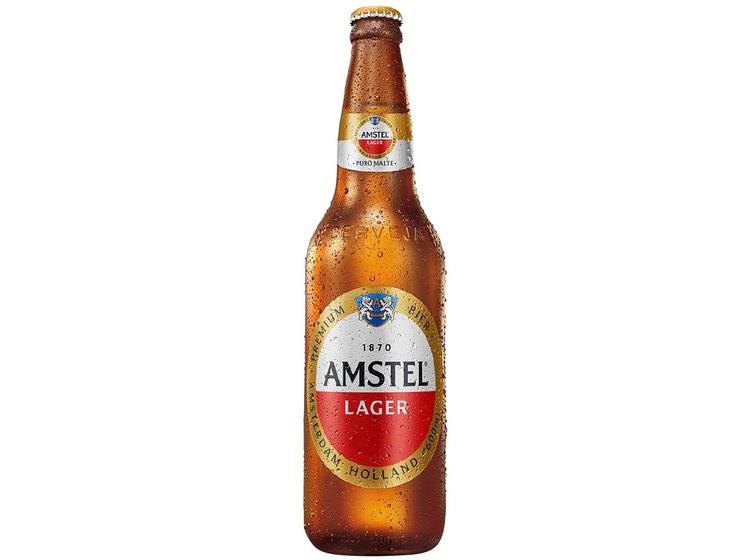 Cerveja Amstel Lager Pilsen Garrafa 600ml Menor preço em Cerveja Amstel Lager Pilsen Garrafa 600ml