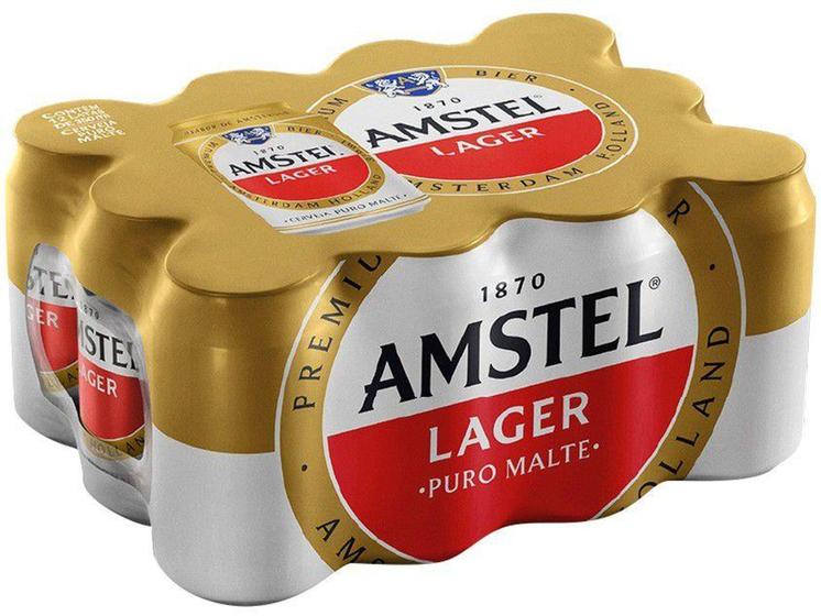 Imagem de Cerveja Amstel Puro Malte Pilsen - 12 Unidades Lata 350ml