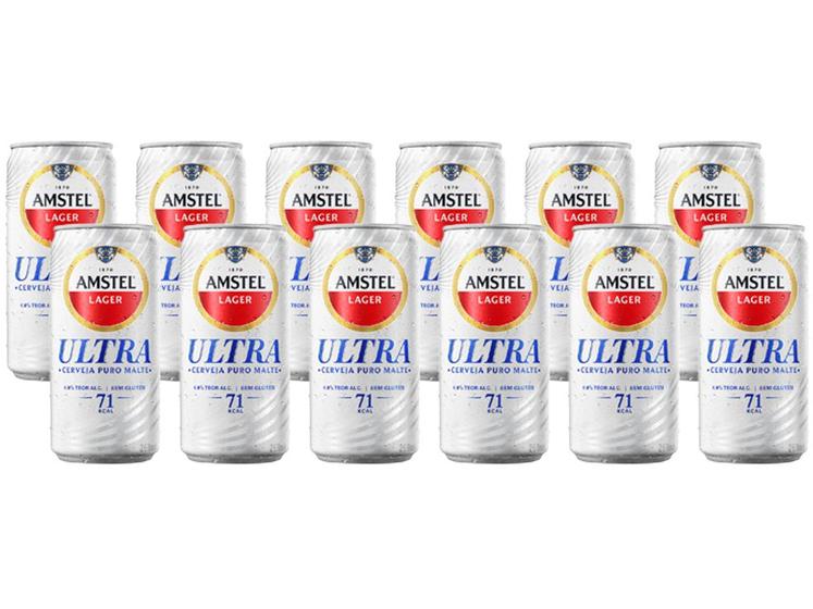 Imagem de Cerveja Amstel Ultra Pilsen Lager 12 Unidades