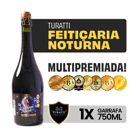 Cerveja Artesanal Feitiçaria Noturna Turatti Stout Dark Strong Ale 750 ml