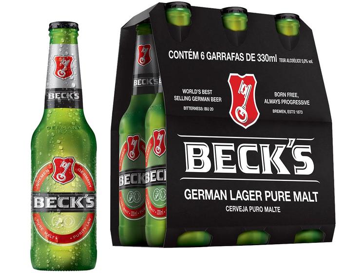 Cerveja Becks Bremen Germany Puro Malte - 6 Unidades Long Neck 330ml Imagem de Cerveja Becks Bremen Germany Puro Malte