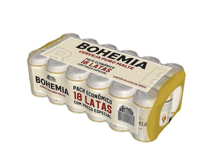 Imagem de Cerveja Bohemia Lata 350Ml Pack Com 18 Latas