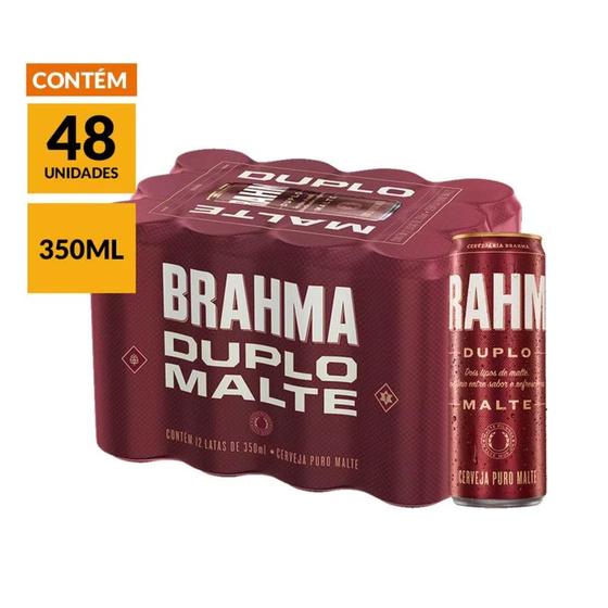 Cerveja Brahma Duplo Malte 350ml Pack (48 Unidades) Menor preço em Cerveja Brahma Duplo Malte 350ml Pack (48 Unidades)