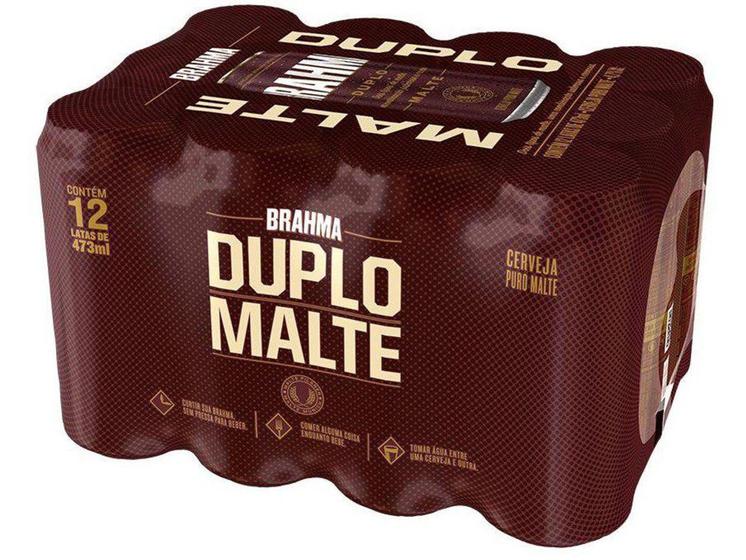 Imagem de Cerveja Brahma Duplo Malte Lager 12 Unidades - Lata 473ml