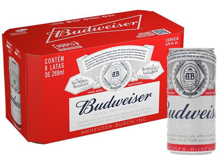 Imagem de Cerveja Budweiser American Lager 8 Unidades