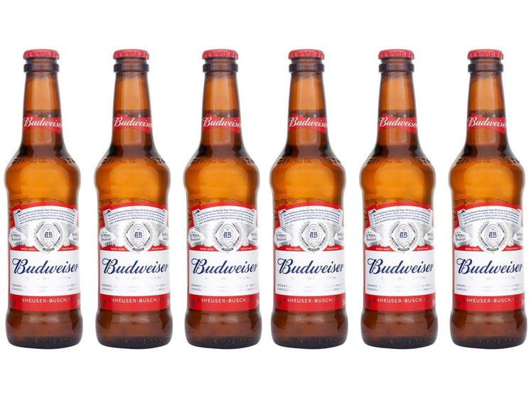 Imagem de Cerveja Budweiser Lager 6 Unidades - 330ml