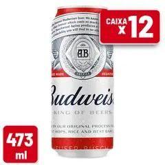 Imagem de Cerveja Budweiser Lata 473ml Caixa c/ 12 un 1x12 Unidades  473ml LATA