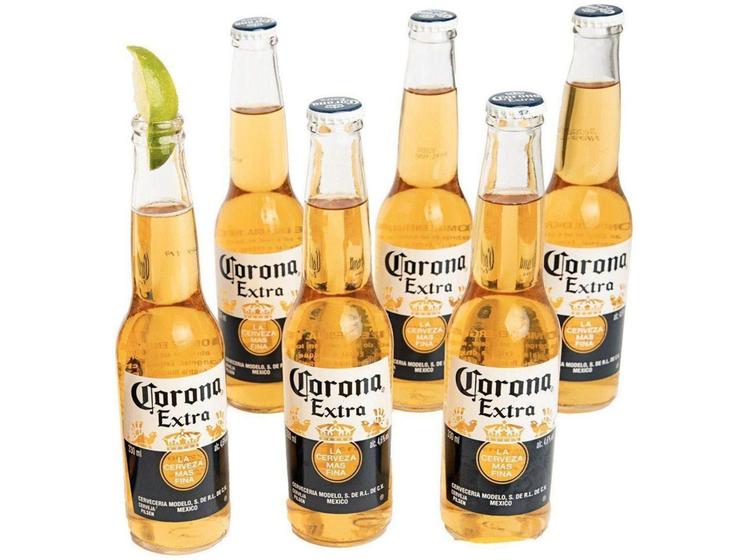 Cerveja Corona Descartável 330ml Caixa c/ 6 un - Corona Extra - Cerveja ...