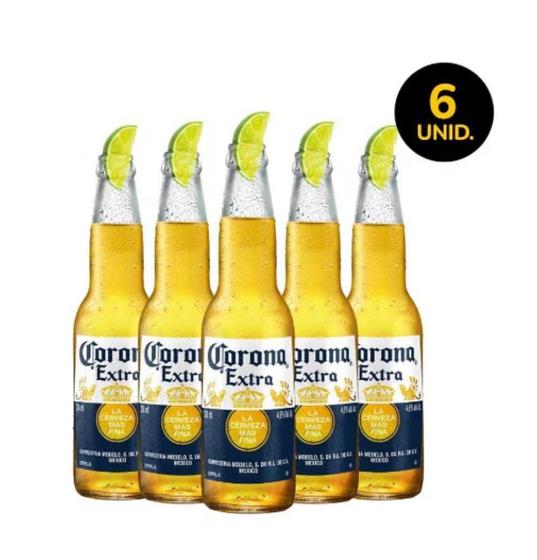 Cerveja Corona Extra Lager 6 Unidades Long Neck 330ml Cerveja Magazine Luiza