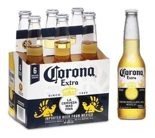 Imagem de Cerveja Corona Extra Long Neck 330ml - 6 Unidades