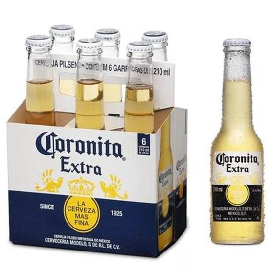 Imagem de Cerveja Coronita Extra Long Neck 210Ml (6 Garrafas)