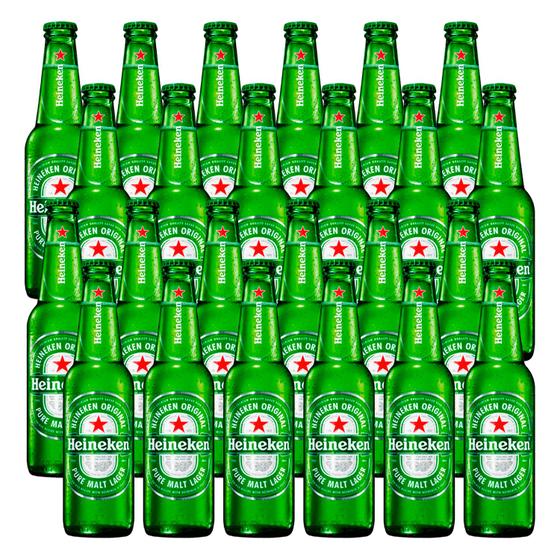 Imagem de Cerveja Heineken Long Neck 330ml 24 Unidades