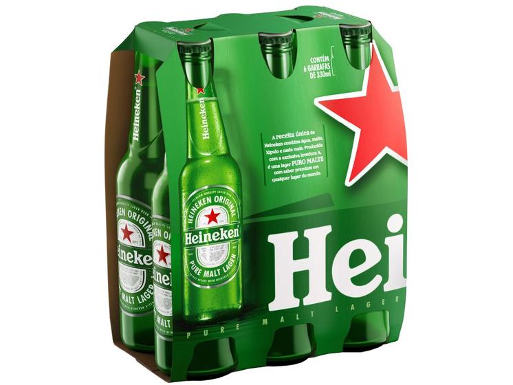 Cerveja Heineken Premium Puro Malte Lager Menor preço em Cerveja Heineken Premium Puro Malte Lager