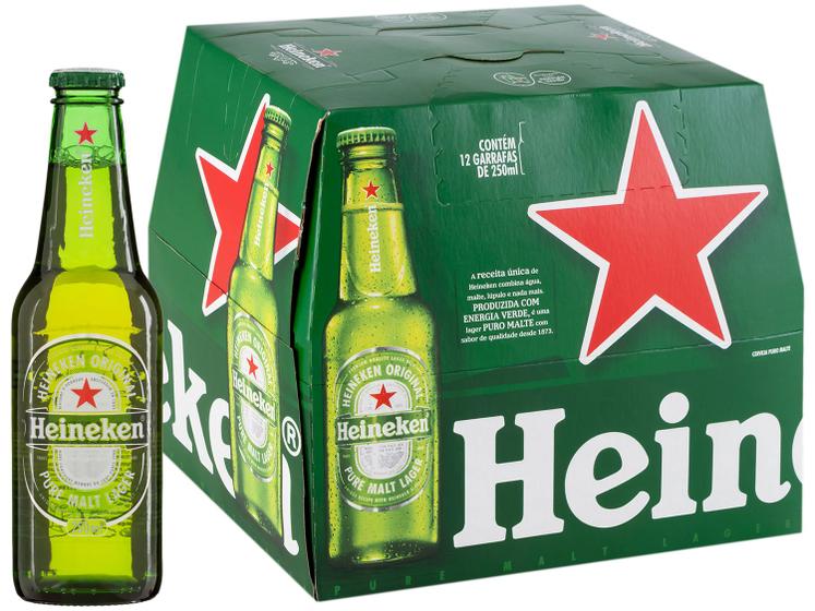 Cerveja Heineken Puro Malte Lager Pilsen Menor preço em Cerveja Heineken Puro Malte Lager Pilsen