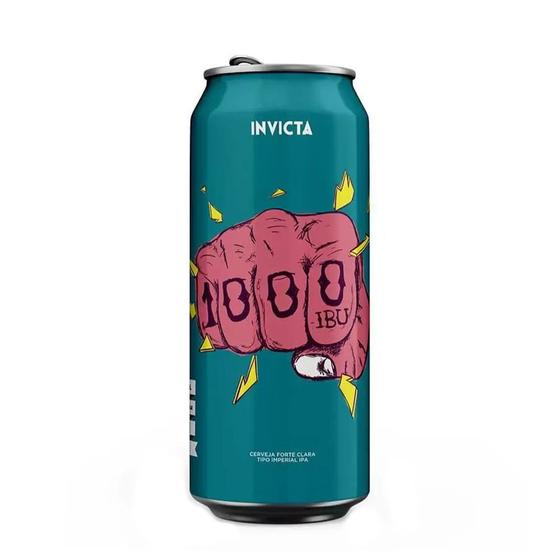 Cerveja Invicta 1000 IBU Forte Clara Imperial India Pale Ale Lata 473ml