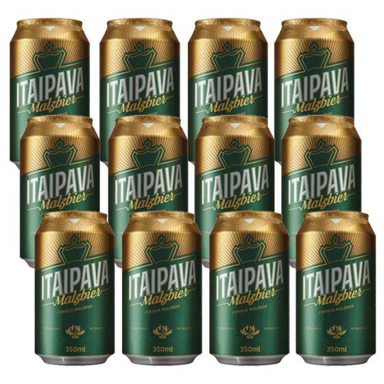 Imagem de Cerveja Itaipava Malzbier Lata 350 ml Embalagem com 12 Unidades