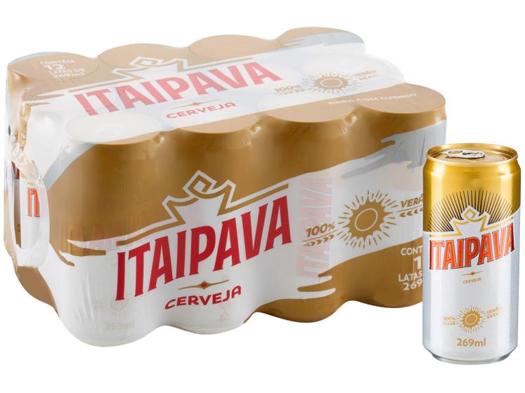 Imagem de Cerveja Itaipava Pilsen 12 Unidades Lata 269ml