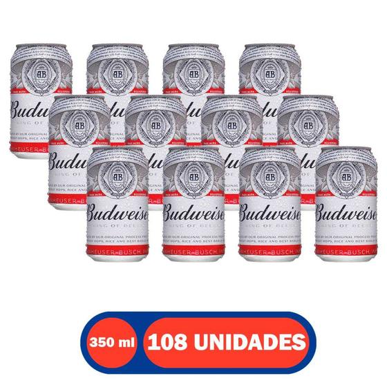 Cerveja Lata 350 ml 108 Unidades Budweiser - Cerveja - Magazine Luiza
