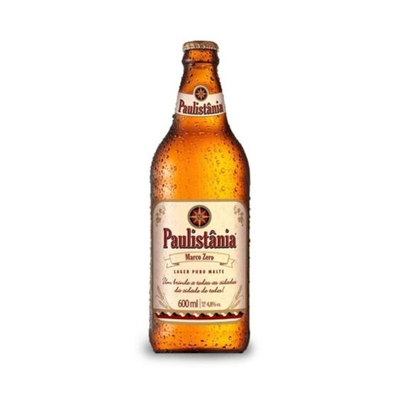 Cerveja paulistânia lager artesanal puro malte 600 ml Menor preço em Cerveja paulistânia lager artesanal puro malte 600 ml