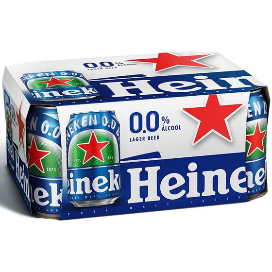 Cerveja sem álcool Heineken 0,0% Lata 350 ml - 12 ud - Nacional Menor preço em Cerveja sem álcool Heineken 0,0% Lata 350 ml - 12 ud - Nacional