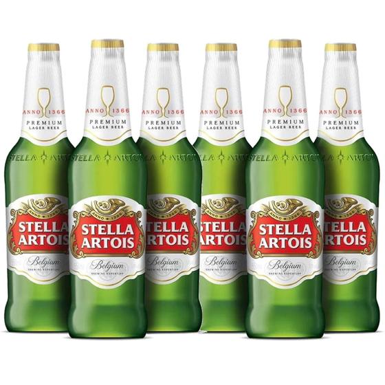 Imagem de Cerveja Stella Artois Garrafa 600Ml (6 Garrafas)