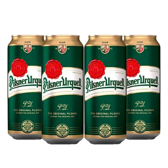 Imagem de Cerveja Tcheca Pilsner Urquell Lata 500Ml (4 Latas)