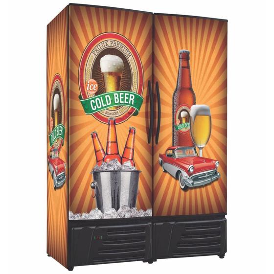 Geladeira/refrigerador 1200 Litros 2 Portas Adesivado - Frilux - 110v - Rf019