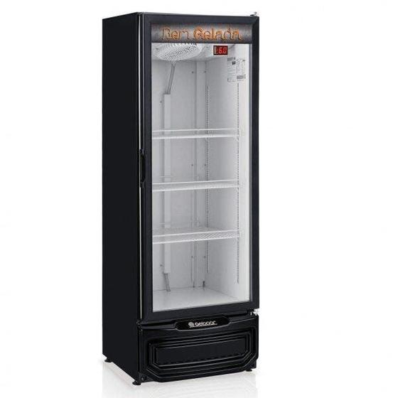 Geladeira/refrigerador 410 Litros 1 Portas Preto Porta de Vidro - Gelopar - 220v - Grba-400pv