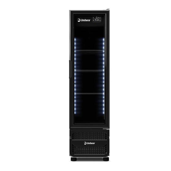 Cervejeira CCV-144 Porta de Vidro All Black Imbera - 244L Preta Led Perimetral 3 Prateleiras Menor preço em Cervejeira CCV-144 Porta de Vidro All Black Imbera - 244L Preta Led Perimetral 3 Prateleiras