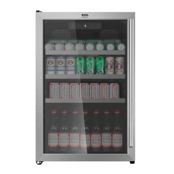 Geladeira/refrigerador 115 Litros 1 Portas Preto Premium - Eos - 110v - Ece130