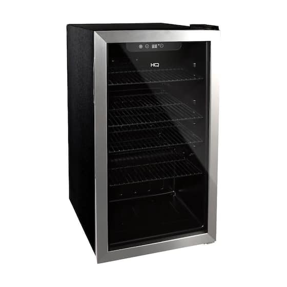 Cervejeira Expositor Vertical HQ Vidro Duplo 100 Litros Inox HQ-100CEVPV