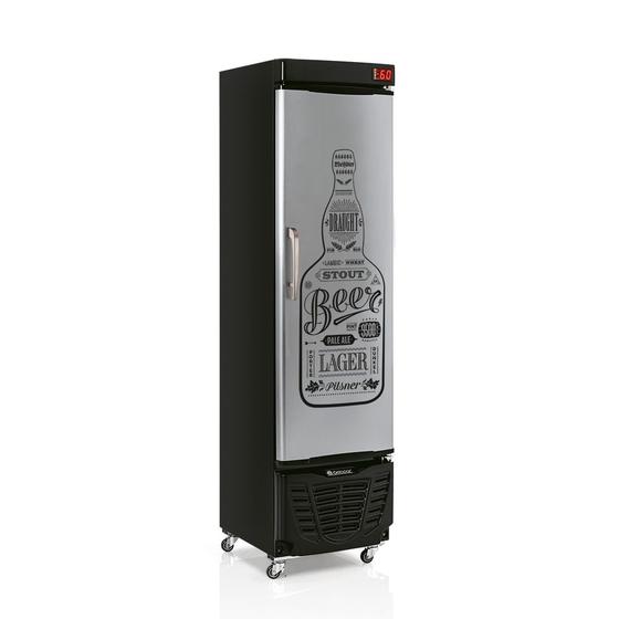 Imagem de Cervejeira GRB-23E GW Porta Cega Tipo Inox Frost Free 230 L Gelopar - Condensador Estático com Redução de Ruído