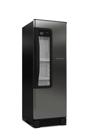 Imagem de Cervejeira Metalfrio Beer Maxx 250 Porta Inox 256 Litros VN25TP 220V Tanque Plástico Preto Inox