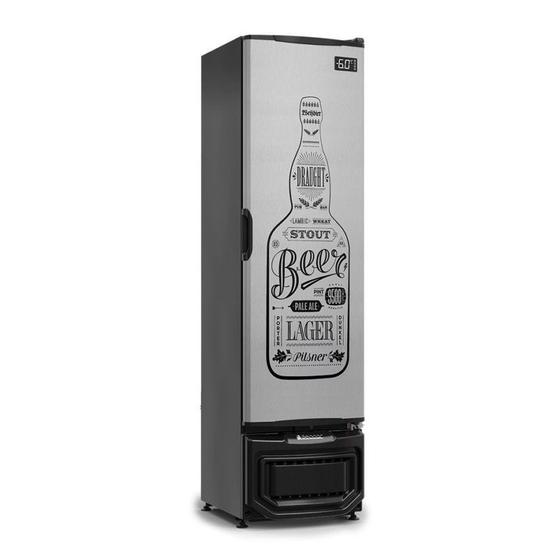 Imagem de Cervejeira Porta Adesivada Tipo Inox GCB-23EGW 127V Gelopar